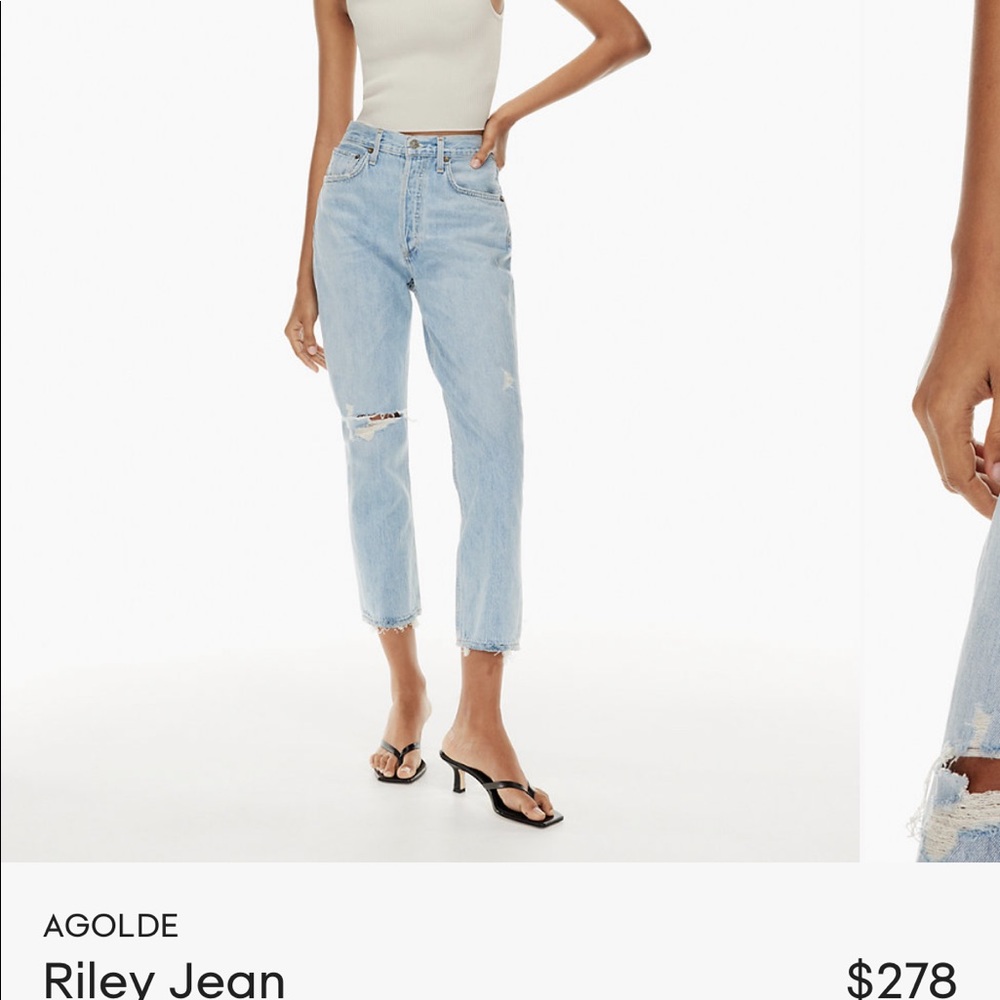 Aritzia Agolde Rylie jean